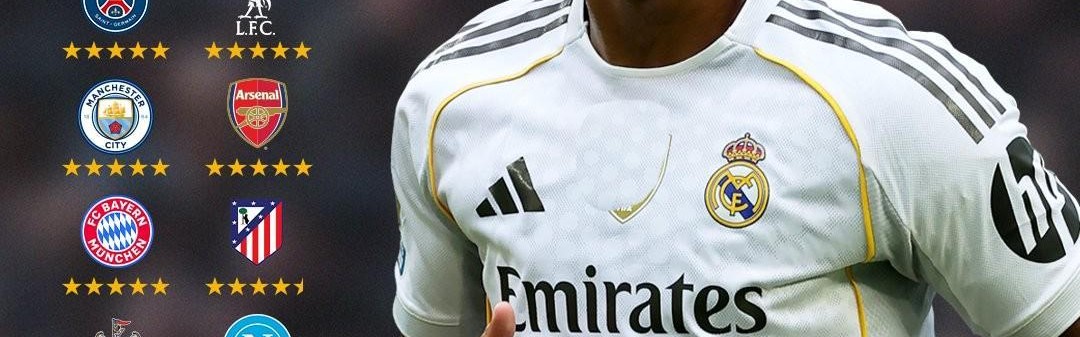 FC26五星俱乐部：阿森纳、曼城、利物浦、皇萨仁、PSG